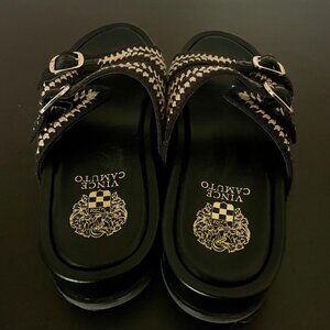Vince Camuto Black & Tan Sandal (Size 8)